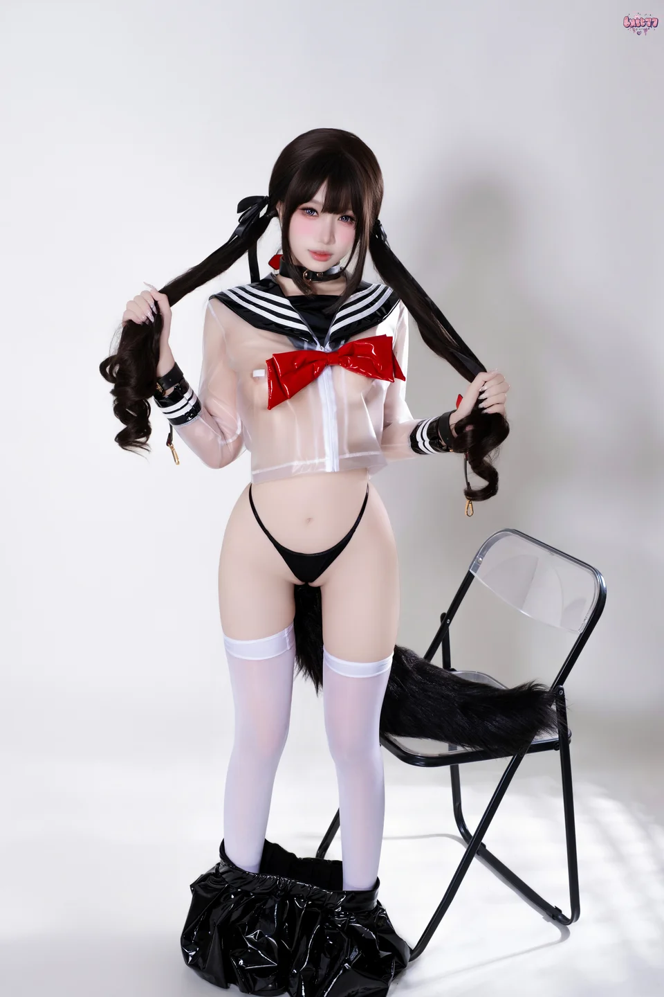 柒柒要乖哦 - No.060 兽尾透明JK [112P,1V-1.86GB] tg@simisebaisi 【丝足阁】061.webp